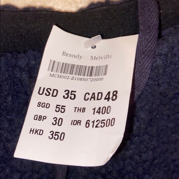 RARE Sherpa Brandy Melville Teddy Sweatpants - Picture 5 of 6